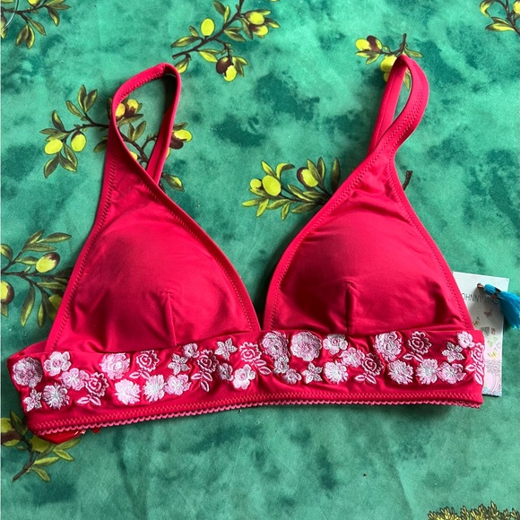 Johnny Was Other - Johnny Was Villanelle Women's Swimsuit  top Embroidered